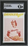 1977 Topps #572 Ross Grimsley 9 card progressive proof.